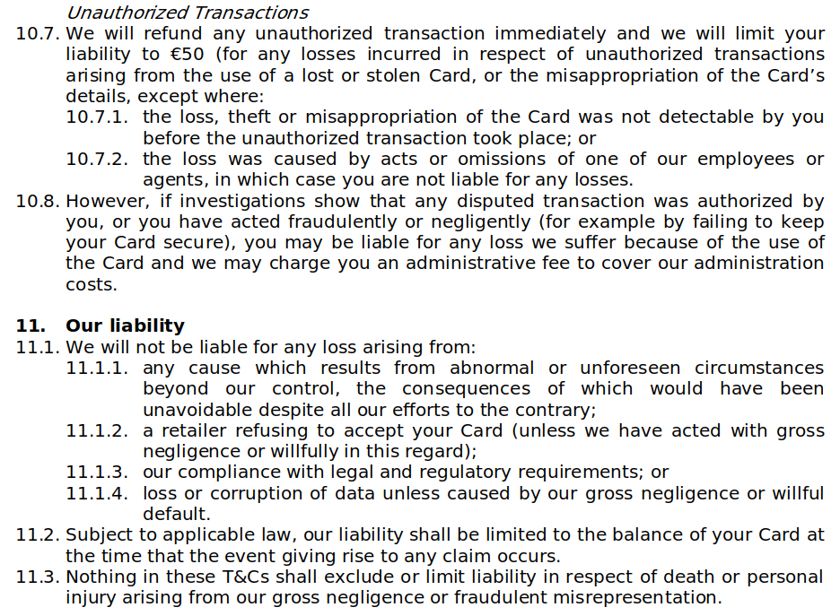Conditions générales de la carte cadeau Veritas — page 8/13